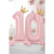 розови балони цифри за рожден ден, парти украса