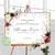 Сватбена табела "добре дошли" с червени цветя и злато