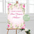 Табела за Свето Кръщение в розово с цветя